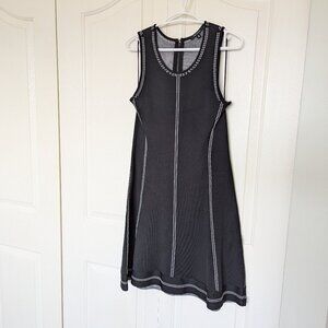 PINK TARTAN Black and white formal summer dress size M